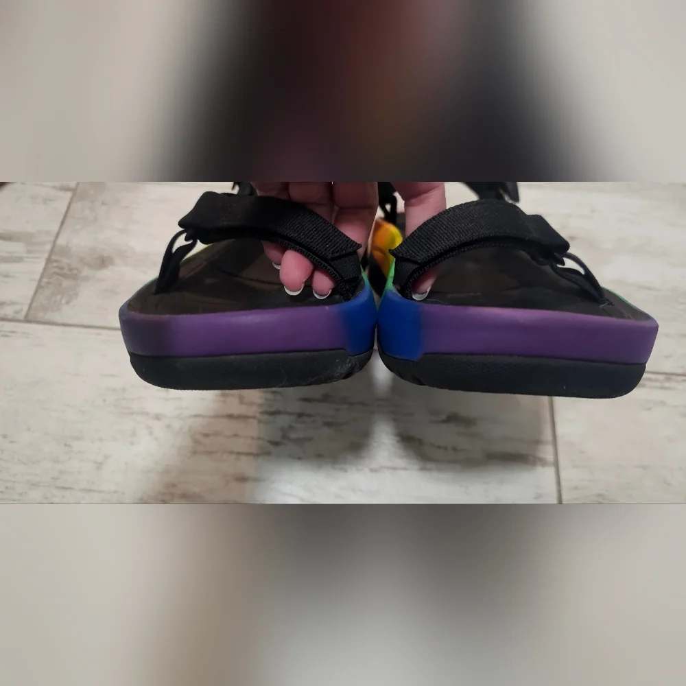 Teva Women's Hurricane XLT2 Ampsole Rainbow Sandals 10 - Picture 7 of 8